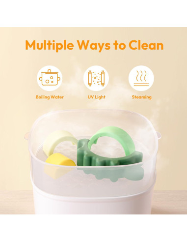 Juguete apilable de silicona NCVI dinosaurio verde 12+ meses