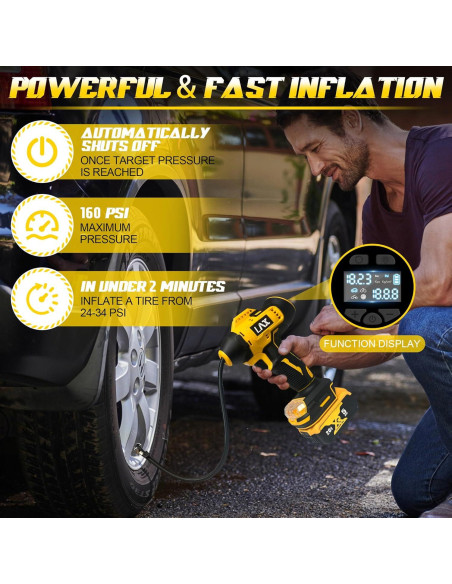 Compresor de Aire Portátil L1NXIXI DW-001 160PSI para DeWalt