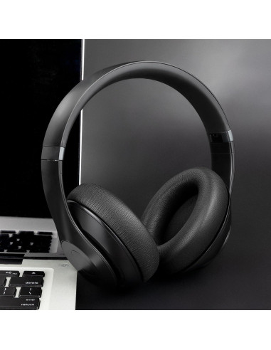 Almohadillas de Repuesto SOULWIT para Auriculares Beats Studio Pro - Negro