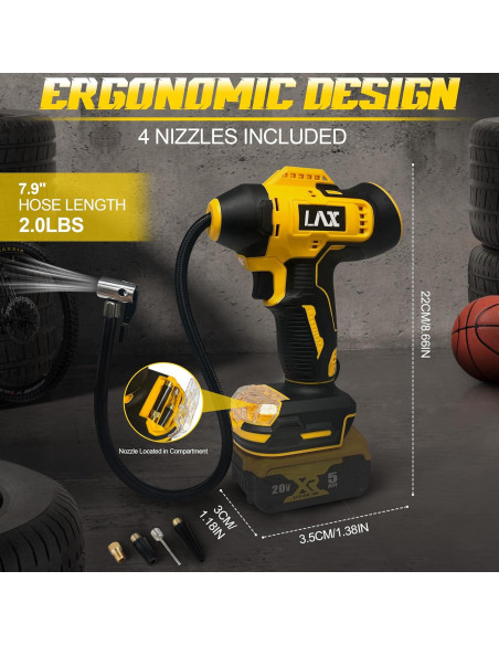 Compresor de Aire Portátil L1NXIXI DW-001 160PSI para DeWalt