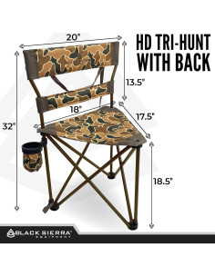 Silla Tripode Plegable Black Sierra HCH-004 136 Kg Camo 2