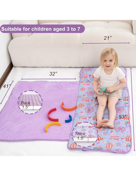 Esteras para Siesta Viviland con Almohada y Manta Minky 135x53cm