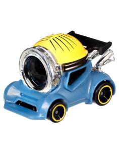 Vehículo Minion Stuart Hot Wheels 1:64 Amarillo