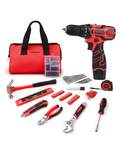 Kit de Herramientas COMOWARE 169PCS con Taladro Inalámbrico 12V