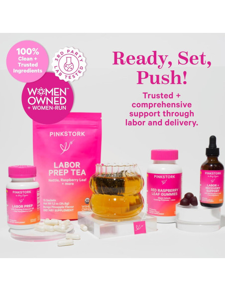 Té de Preparación para el Trabajo de Parto Pink Stork - Mango Piña