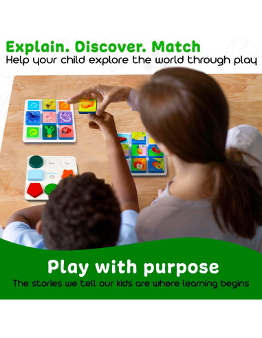 Juguetes de Aprendizaje Edu&Kate Etapa 1 - 27 Piezas Montessori