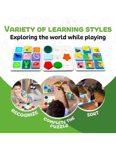 Juguetes de Aprendizaje Edu&Kate Etapa 1 - 27 Piezas Montessori