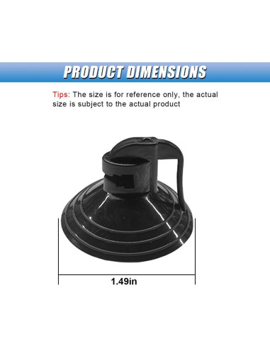 24 Ventosas de Parabrisas UHANBUT para Visera Solar - PVC