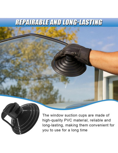 24 Ventosas de Parabrisas UHANBUT para Visera Solar - PVC