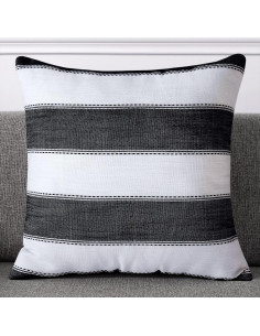 Fundas de Almohada Decorativas AmHoo 40x40cm Rayas Granja - 2 Piezas 2