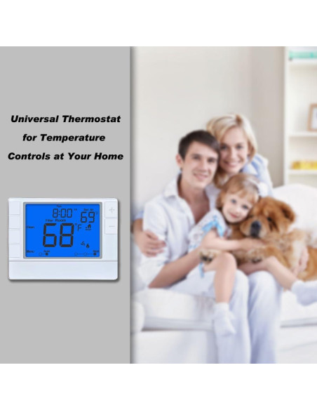 Termostato Programable Coiiwsei RTH715 Digital 24V Azul