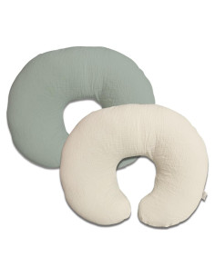 Funda de Almohada de Lactancia Lethooly Algodón Muselina 57x46cm