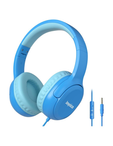 Auriculares Joysico YO1 para Niños con Micrófono Azul 85dB