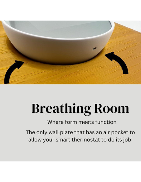 Placa de Pared Cuadrada Adorna Uno Oro Cosecha para Termostato Nest