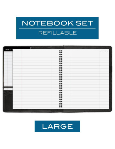 Cuaderno Recargable Cambridge NoteTaker Negro 50 Hojas A4