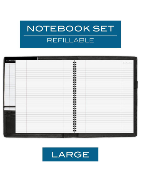 Cuaderno Recargable Cambridge NoteTaker Negro 50 Hojas A4