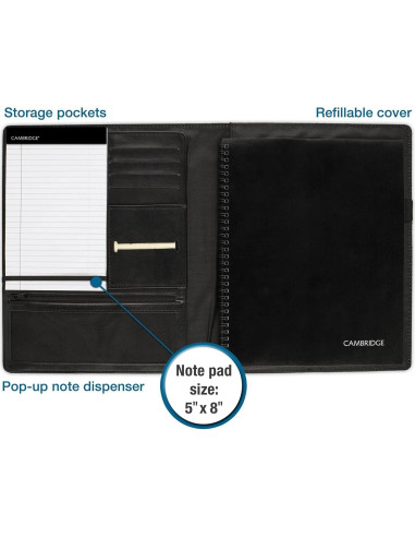 Cuaderno Recargable Cambridge NoteTaker Negro 50 Hojas A4