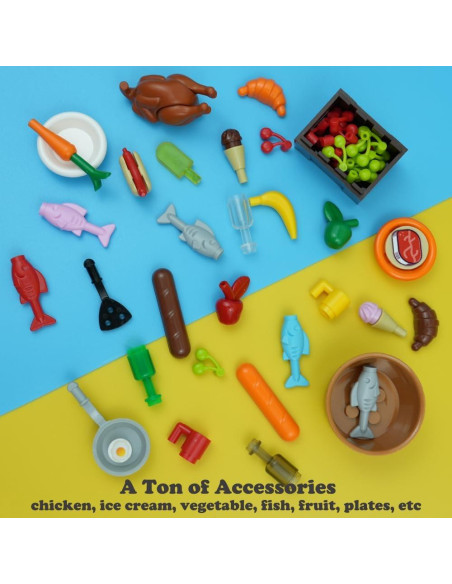 220 Piezas Accesorios de Comida Pamvava para Jugar