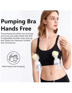 Sujetador de Extracción y Lactancia 4HOW Ajustable Talla M Negro 2