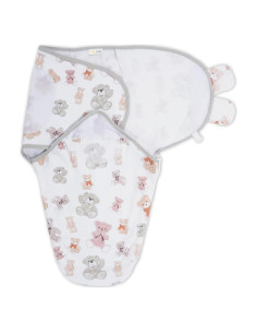 Saco de Sueño LollyBanks Oso de Peluche Algodón Orgánico 0-3 Meses