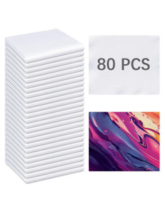 Paquete de 80 paños de limpieza de microfibra 15x17 cm