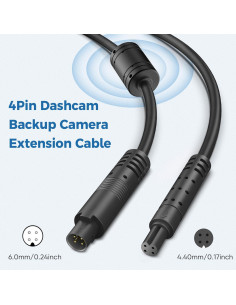 Cable de Extensión YQMAJIM 4 Pines 1.98m para Cámara de Respaldo 2