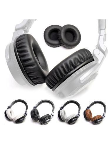 Almohadillas de espuma de cuero Voarmaks para auriculares Pioneer HDJ
