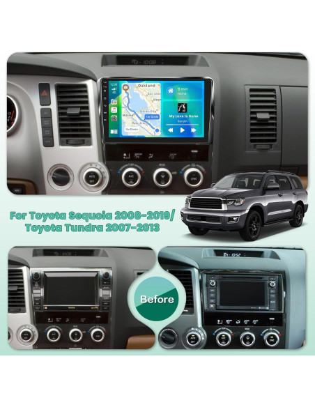 Estéreo de Coche Android Ohradio 2+64G para Toyota Tundra/Sequoia