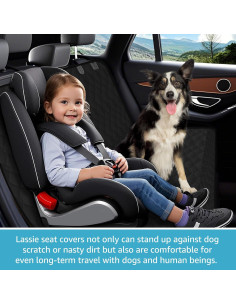 Funda de Asiento Trasero para Perros Lassie 137x127 cm Impermeable 2