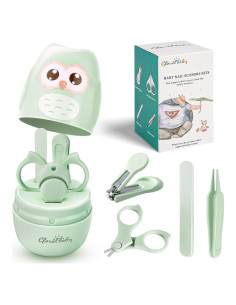 Kit de Uñas para Bebés Gloval Baby 4 en 1 Verde