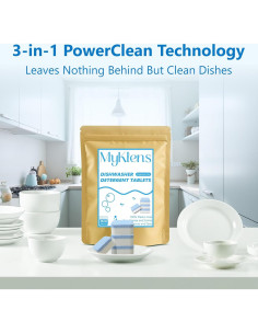 Tabletas de detergente para lavavajillas MyKlens 30 unidades 2