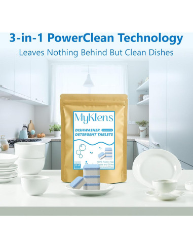 Tabletas de detergente para lavavajillas MyKlens 30 unidades