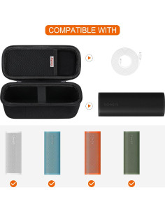 Funda Dura para Altavoz Bluetooth Sonos Roam 2 - Negro 2