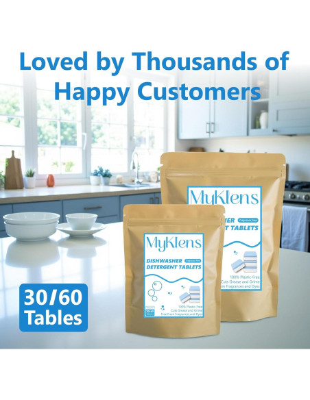 Tabletas de detergente para lavavajillas MyKlens 30 unidades