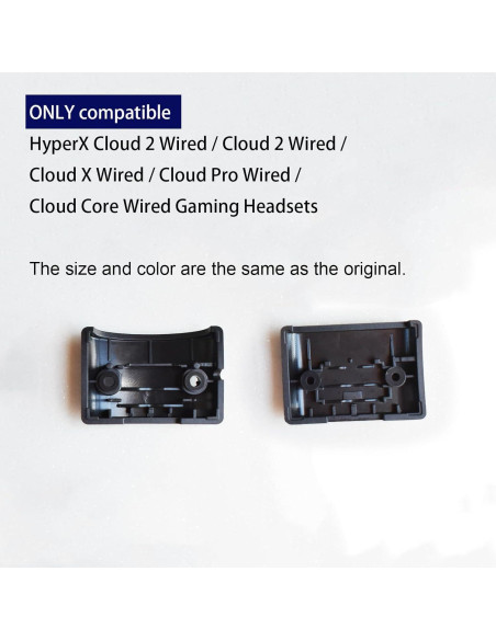 Clamps de bisagra LYSvvx para HyperX Cloud II - Izquierda