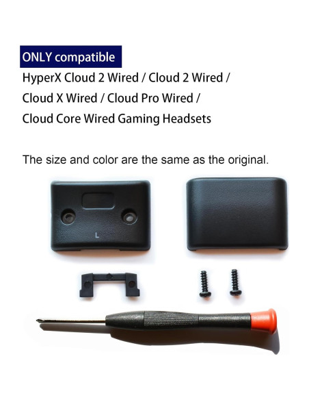 Clamps de bisagra LYSvvx para HyperX Cloud II - Izquierda