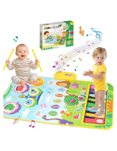 Alfombra Musical Dinosaurio Fuvappil 26.9x30 cm para Bebés