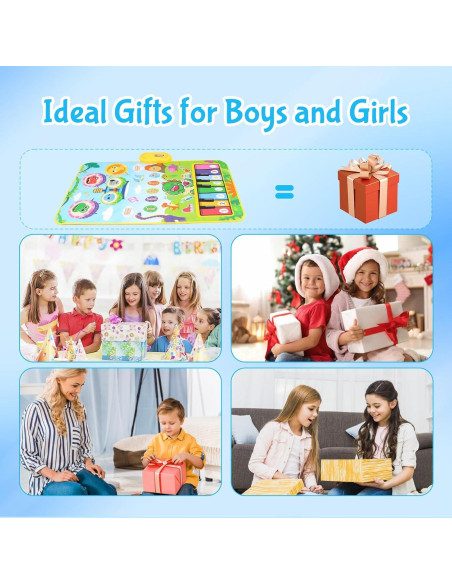 Alfombra Musical Dinosaurio Fuvappil 26.9x30 cm para Bebés