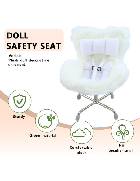 Asiento de coche para muñecas HiOKOU con clip ventilación