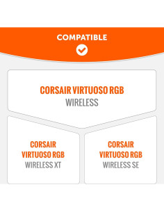 Cubierta de Banda de Silicona WC BandZ para Auriculares Corsair Virtuoso 2