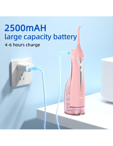 Irrigador Oral Inalámbrico ToFlow C101 300ml Rosa IPX7