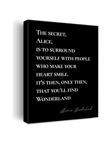 Arte de Pared en Lienzo Cita Inspiradora 30x38 cm JerLoe