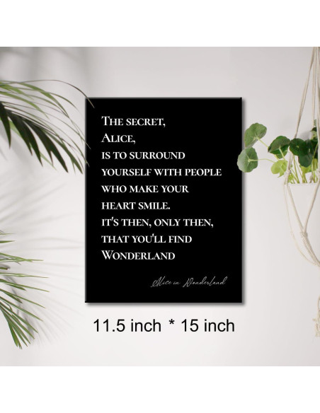 Arte de Pared en Lienzo Cita Inspiradora 30x38 cm JerLoe