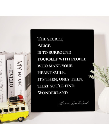 Arte de Pared en Lienzo Cita Inspiradora 30x38 cm JerLoe