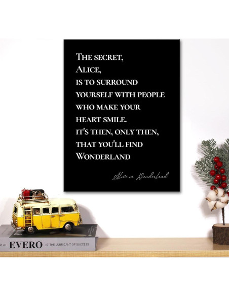 Arte de Pared en Lienzo Cita Inspiradora 30x38 cm JerLoe