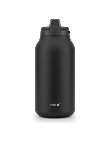 Jarra Aislada al Vacío Ello Hydra 1.89L Acero Inoxidable Negro