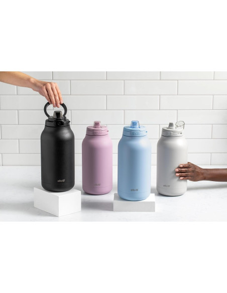 Jarra Aislada al Vacío Ello Hydra 1.89L Acero Inoxidable Negro