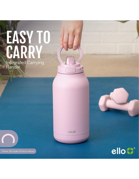 Jarra Aislada al Vacío Ello Hydra 1.89L Acero Inoxidable Negro