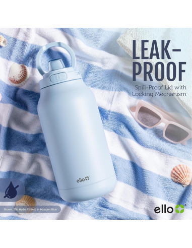 Jarra Aislada al Vacío Ello Hydra 1.89L Acero Inoxidable Negro