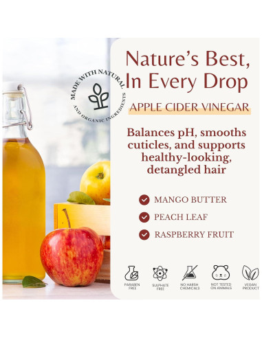 Acondicionador Edenika Botanicals 473 ml - Vinagre de Sidra de Manzana